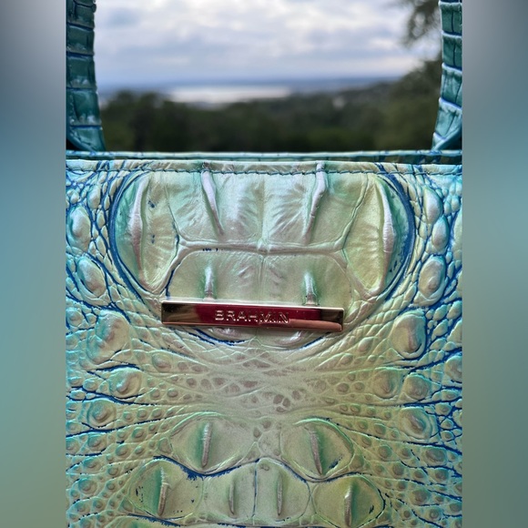 NWT Brahmin Monique Seafoam Ombre Melbourne Tote - Picture 7 of 9